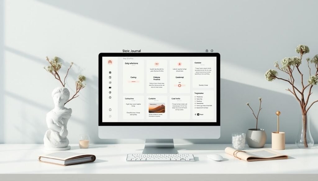 Stoic journal app features