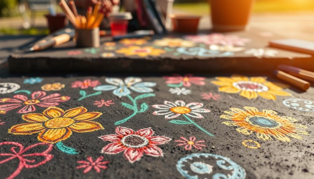chalk drawings