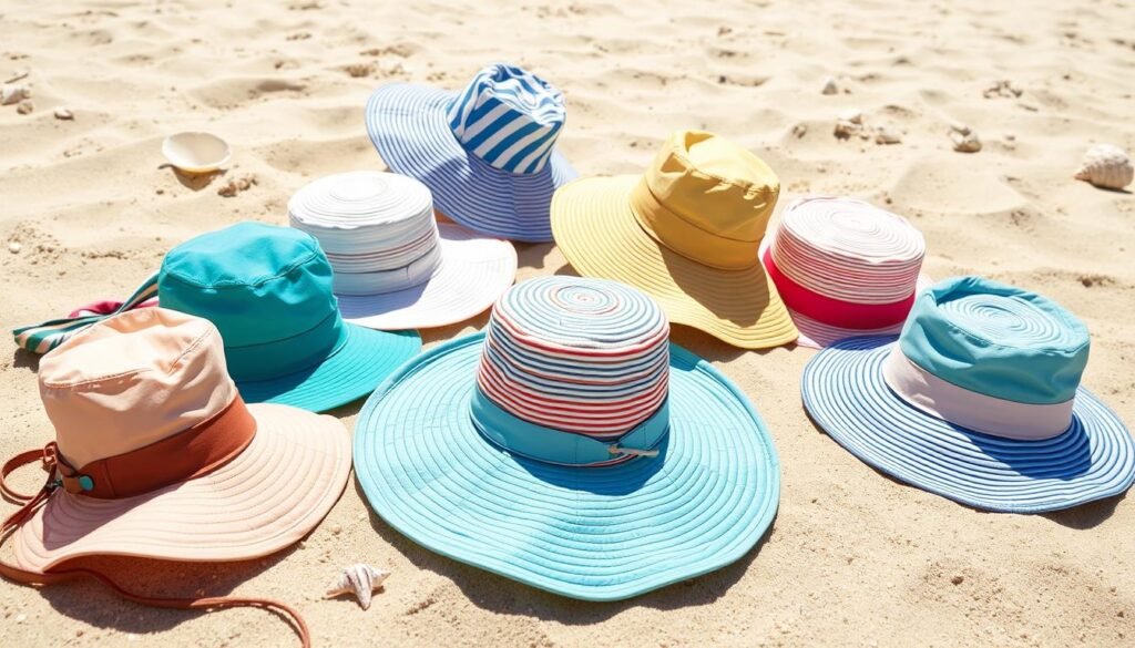 collapsible beach hats