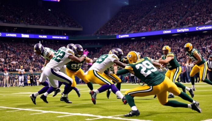 minnesota vikings vs green bay packers match player stats