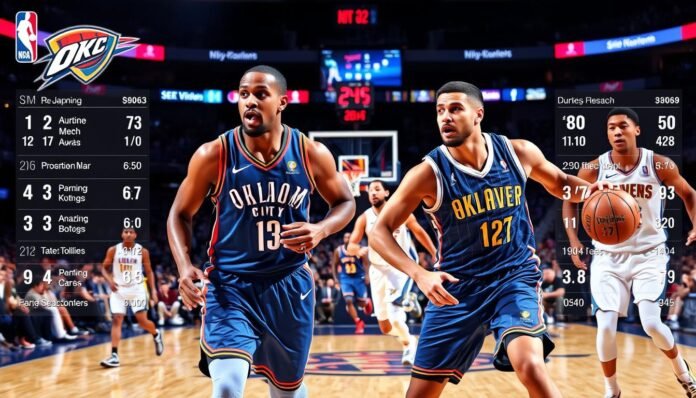 oklahoma city thunder vs denver nuggets match player stats