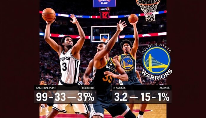 san antonio spurs vs golden state warriors match player stats